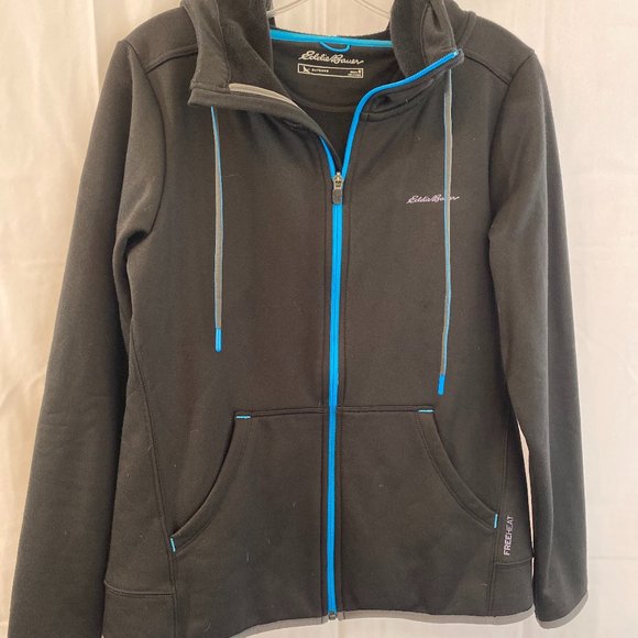 SOLD Eddie Bauer Outdoor Black Hoodie Jacket NWOT Women's Size Medium - Picture 10 of 13
